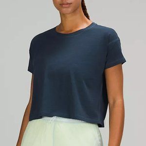 lululemon Cates T-Shirt in Sublimado Pigment Dye True Navy